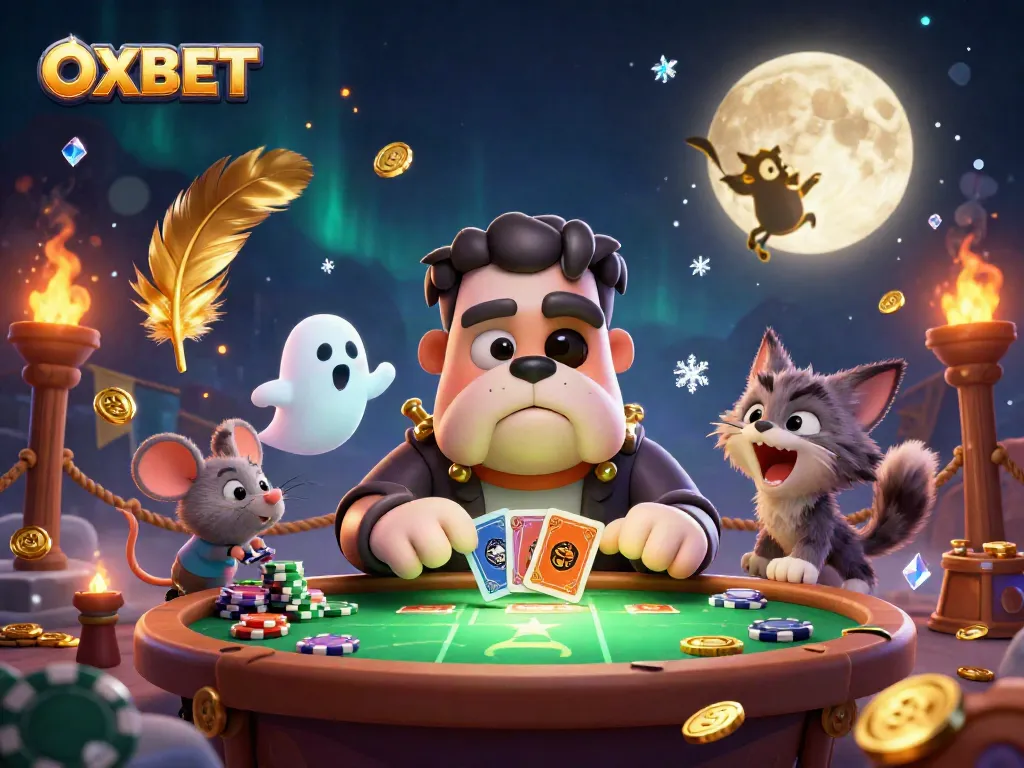 Experience OXBET’s thrilling atmosphere with a vibrant casino scene packed with action and diverse gaming elements.