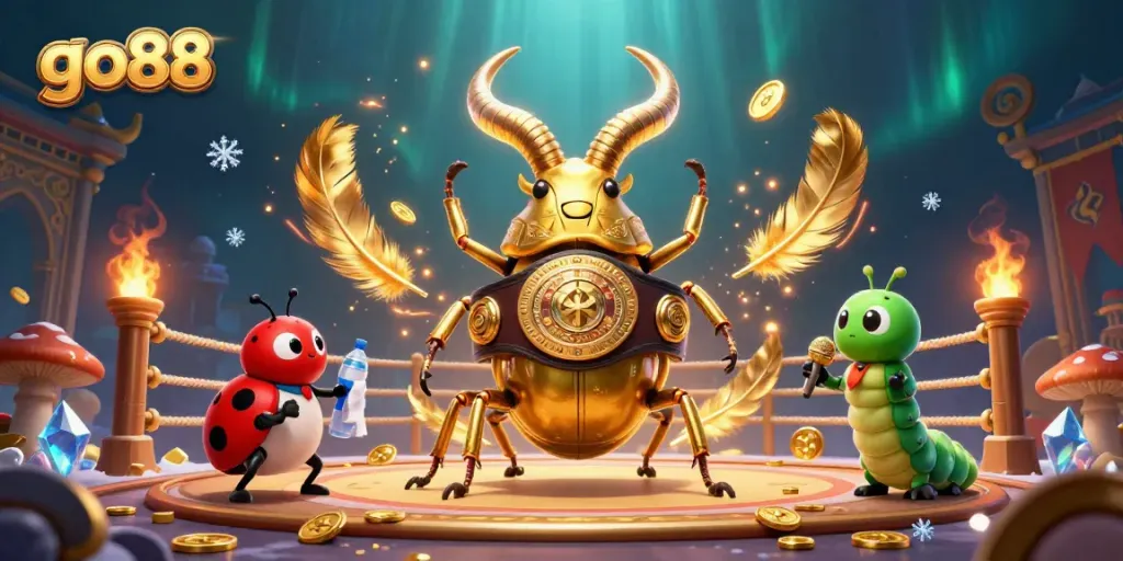 Experience thrilling casino excitement with go88's advanced gaming features in this vibrant illustration.