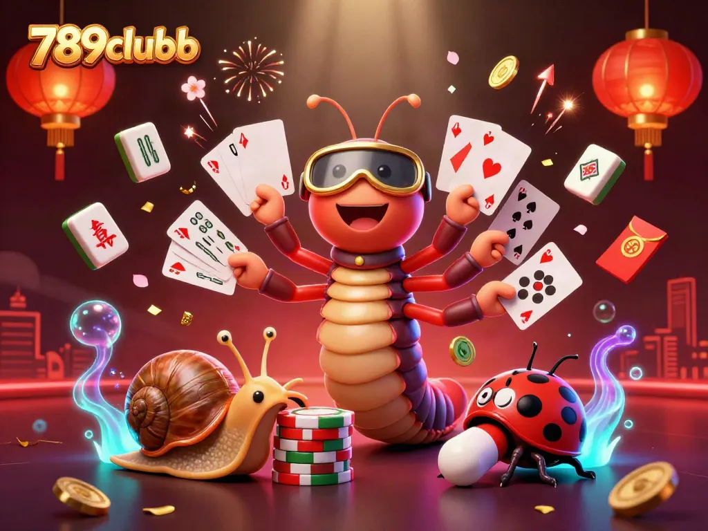 Experience the thrilling action at 789clubb with a colorful scene of dynamic casino characters.